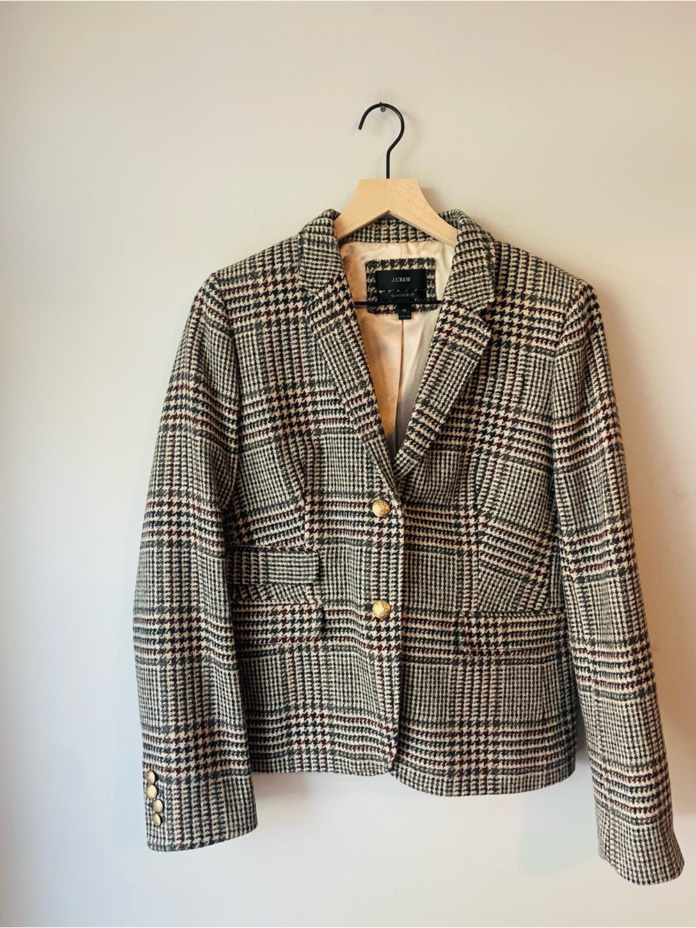 J. Crew Plaid Schoolboy Blazer - Picture 5 of 10